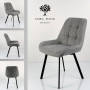 Krzesło DELUXE KR-183 Tkanina STRONG 14 Noga Metalowa